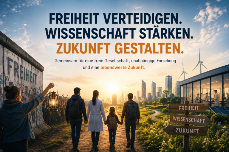 Freiheit verteidigen. Wissenschaft stärken. Zukunft gestalten.